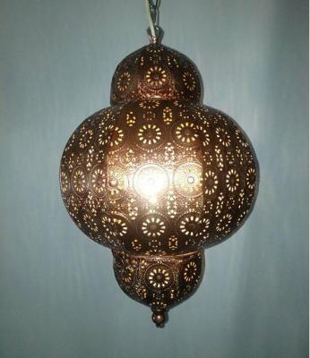 China New Design Cutwork Iron Metal Home Decoration Arabia Pendant Light For Outdoor Indoor Decoration for sale