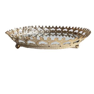 China wholesale cheap home decoration metal acrylic fruit serving tray for home decoration for sale