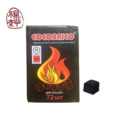 China Hookah Cube Charcoal Briquettes Coconut Hookah Smokeless Charcoal for sale