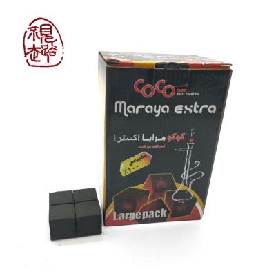 China Nara Cube Shisha Smokeless Nontoxic Hookah Coconut Shell Hookah Charcoal for sale