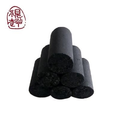 China Shisha Smokeless Coal Finger Black Oak Cylindrical Charcoal Stick For Hookah for sale