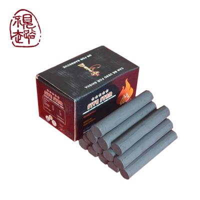 China Smokeless No Smoke Coconut Shell Cylinder Charcoal Briquettes for sale