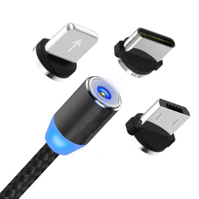 China MP3/MP4 Player Amazon 3 in 1 Fast Charging USB Cable 1.5m USB Charging Cable for Micro/Type C/8Pin Mobile Phone for sale