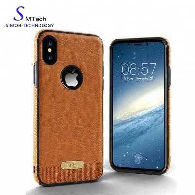 China Good Protect Slim Soft TPU Back Case Cover For Iphone X 10 Leather Case for sale