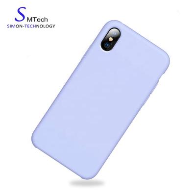 China Protection and Decoration for Apple iPhone X Silicone Gel Rubber Cover with Soft Microfiber Cloth Lining Cushion Case for sale