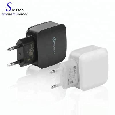 China Mobile Phone Quick Charge 3.0 USB Smart Portable Charger, QC3.0 Travel Charger, QC3.0 Wall Charger for sale