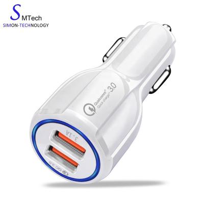 China Mobile Phone Car Battery Charger 12v Portable Smart Cell Phone Car Charger For iPhone For Samsung for sale