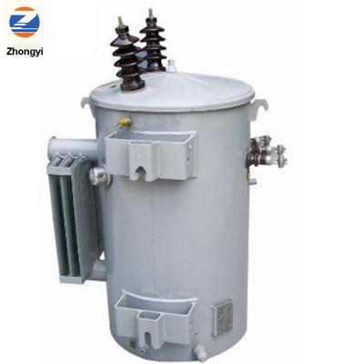 China Power Distribution System Pole Mount Single Phase Distribution Transformer for sale