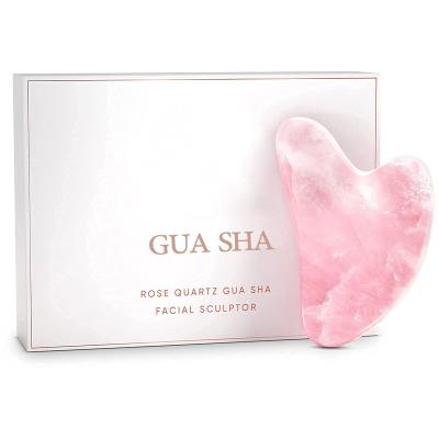 China Custom Gua Sha Scraper Bian Stone Gua Sha 100% Authentic Natural Rose Quartz Gua Sha from Gua Sha Massage Tool for sale