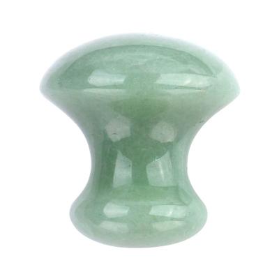 China Gua Sha Scrape Aventurine Massage Tool Handmade Natural Green Scraping Mushroom Shape Guasha Board for sale