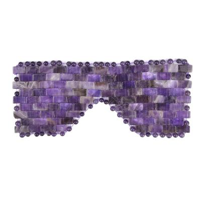 China EYE Ice and Hot Compress Help Sleep and Relieve Eye Fatigue Amethyst Jade Eye Mask for Reusable for sale