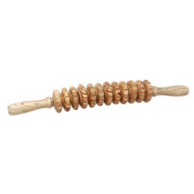 China Wooden Massage Function Manual Therapy Massage Tools Lymphatic Drainage Massager Muscle Fascia Massage Roller for sale