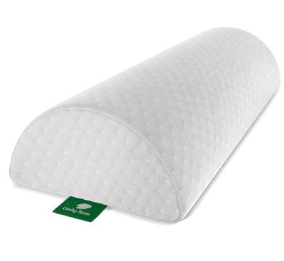 China Anti-Apnea Four Position Half Moon Bolster Organic Bamboo Cover Shredded Memory Foam Pillow for sale