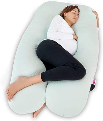 China Portable Soft Cooling Jersey U Shape Pregnancy Pillow Comfortable Position To Sleep For Support With Body for sale