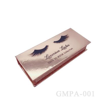 China luxurious eyelash pack box  Custom 3D mink collection eyelash rigid box for sale