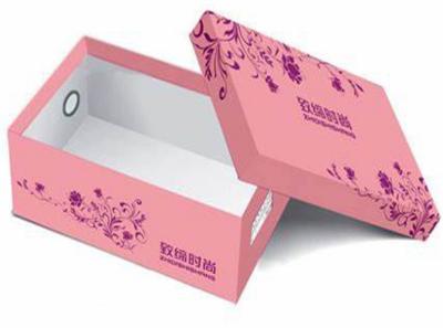 China pink lid and base shoe box  custom paper shoe box  luxury rigid shoe box for sale