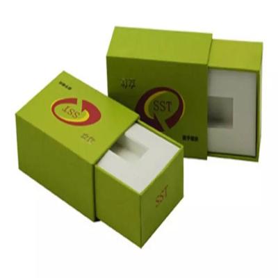 China custom USB drawer gift box lighter pack box sabre paper box earphone box for sale