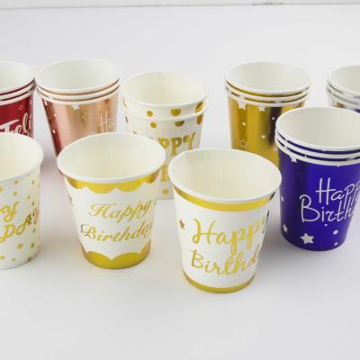 China Fashionable Disposable Tableware Party Dinner Set 10pcs Disposable Cup Decorations For Events Party Supplies for sale