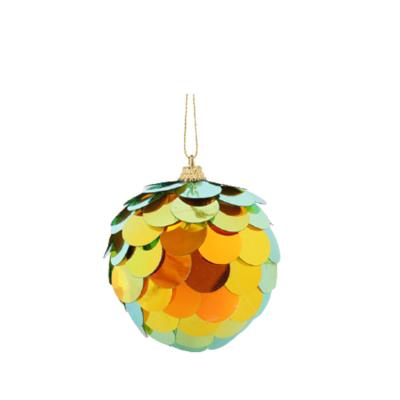 China Christmas Colorful Moss Ball Bauble Fashion Christmas Decoration Sale Festival Hanging Glitter Decorations for sale