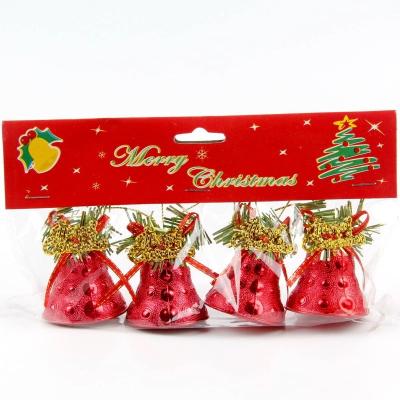 China Trendy Christmas Ribbon Decoration Angel Image Christmas Hanging Bells Sleigh Bells Cast Gift Ideas for sale