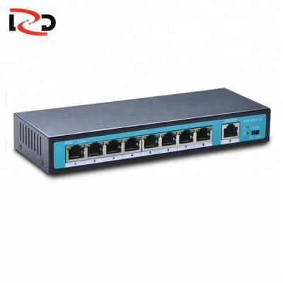 China Power and Data Transmit LZD Brand 8 Port PoE Ethernet 48V 10/100Mbps PoE Switch for sale