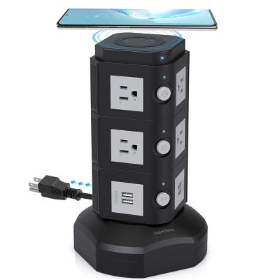 China 10 Way Ports 10 Usb Usb Outlet 4 AC Power Extension Lead With 4 Usb Power Strip Extenders for sale