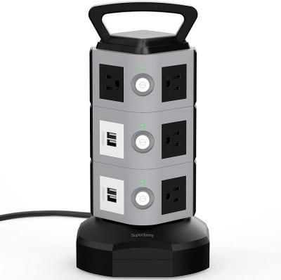 China 10 usa ac outlet 4 usb ports all in one plug power charger socket electrical outlet adapter for sale