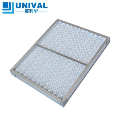 China Manufacturer supplies small resistance plate primary efficiency air filter, aluminum frame plate primary efficiency air filter for sale