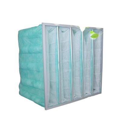 China Small High Efficiency Resistance Bag Filter Air Conditioner Middle Center Aluminum Frame Nonwoven Fabric Medium Efficiency Bag Air Filter f5f7f8 for sale