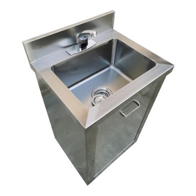 China Hospital Cleanroom Engineering Cleanroom Stainless Steel Hand Wash Sink For Project Pharma Turnkey Solution for sale