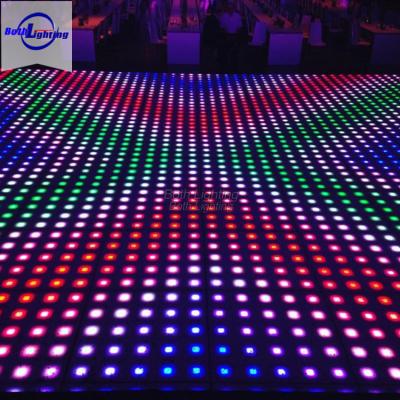 China 2019 ABS+ Tempered Glass New Product Outdoor Stage Light 36 Points Led Digital Dance Floor for sale