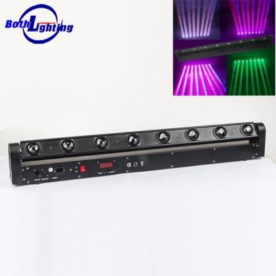 China 8*10w ​​RGBW 4in1 Quad Moving Head DJ LED Beam Bar Lights L1050xW170xH190mm for sale