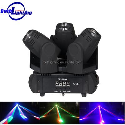 China Moving Head DJ Sharp 3*10W Light 4in1 RGBW Led Beam Moving Head Light Spider Moving Head Light 30x28x30cm for sale