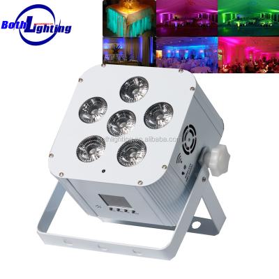 China BATTERY RGBAW+UV WIRELESS 6 SERIES II LED UPLIGHTS FOR WEDDING DECORATION 11x17x17cm for sale