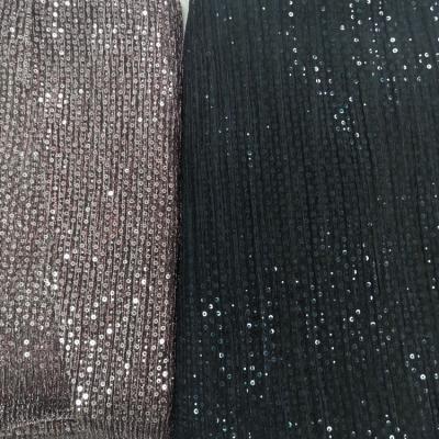 China Newest F-771 Moonlight Shrink-Resistant 100% Polyester Transit Pleated Pleat Novelty Fabric For Apparel-dress for sale