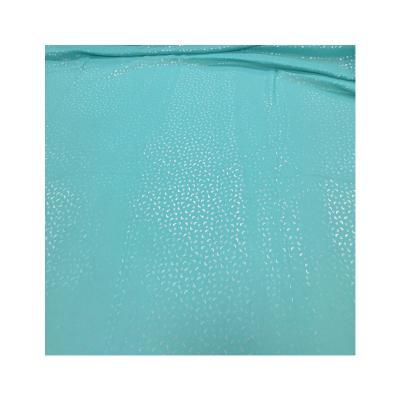 China High Quality Breathable Blue Chiffon Decoration Fabric Simple 100% Polyester Fabric For Clothing for sale