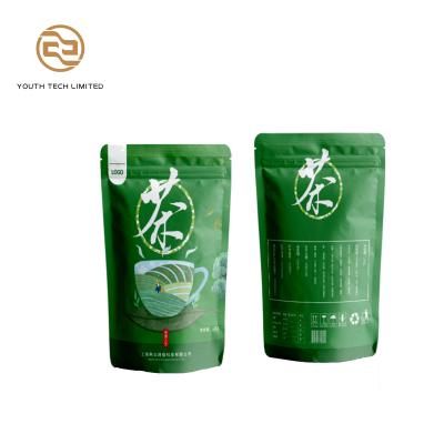 China Recyclable High Quality Custom Plastic Smell Proof Food Grade Printing Reusable Empty Tea Packaging Bag for sale