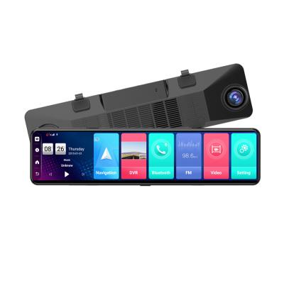 China G-sensor 12 Inch Android 8.1 Screen Mirror Camera 1080P Dual Lens Car DVR Wifi Rearview Mirror 4G GPS Triple Navigator for sale