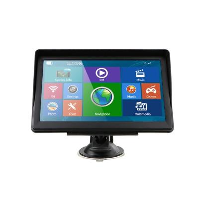 China FM 7 Inch Car GPS Navigator With Umbrella ROM 8GM RAM 256MB Wince 6.0 Navigation System Multi Languages ​​Europe Map Free for sale