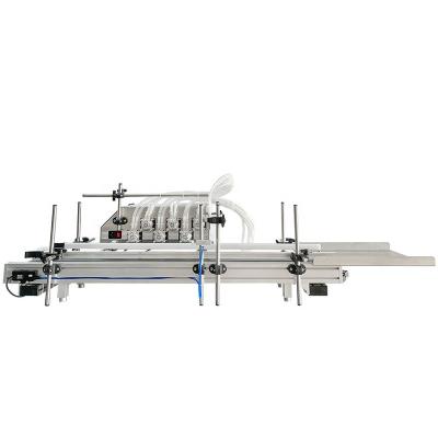 China Food 3-50ML Six Head Bench Top Quantitative Peristaltic Pump Bottle Automatic Liquid Filling Machine for sale