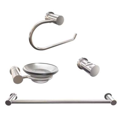 China Sustainable Wholesale Bathroom Fittings Aluminum Material Bath Accessories Set for sale