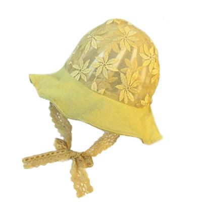 China Breathable Sunscreen Dobby Fashion Summer Lace Fisherman Hat Cute Lovely Girls Hat for sale