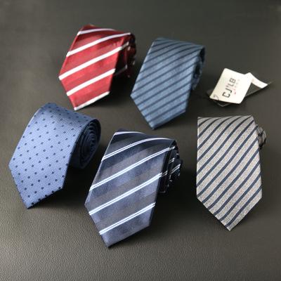 China Office Wear Whole Factory Sale Men's Office Wear Fashion Yarn Dyed Real Silk Jacquard Tie for sale