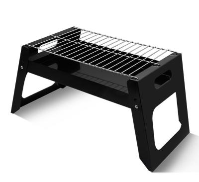 China Stainless Steel Amazon portable outdoor folding Barbecue BBQ camping installation simple square disposable barbecue for sale