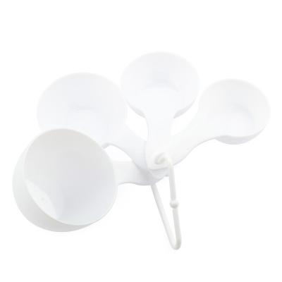 China Viable 3 in 1 Wholesale Plastic White PP Sprinkle for Cooking Measurer and Kitchen Cup Set for sale