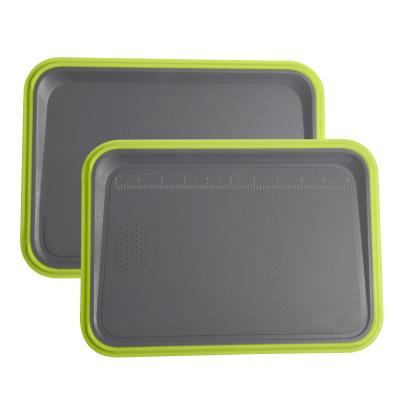 China 2022 Viable Hot Selling Fancy Restaurant Chopping Plate PTR Chopper Multifunctional Home Kitchen Plastic Cutting Board PP for sale