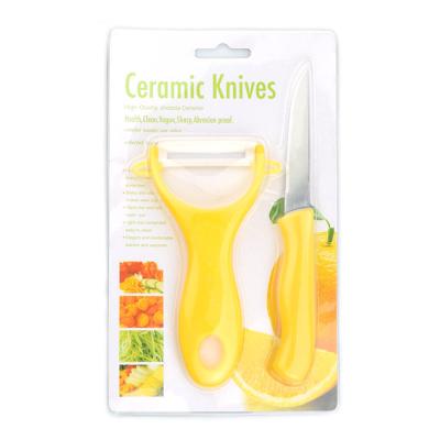 China Viable ceramic fruit knife peeler set/kitchen ceramic knife household tools peeling knife for sale