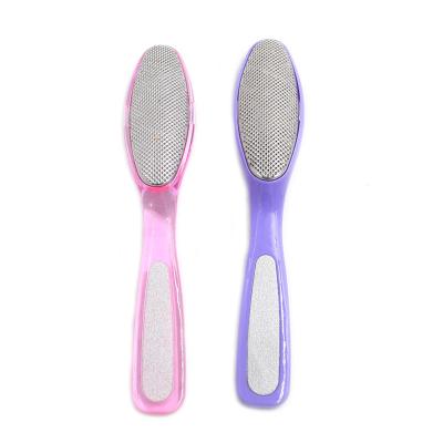 China Convenience Pedicure Foot File Sided Pedicure Tools Callus Remover Stainless Steel Foot File For Dry Skin Dead Hard Pebbles for sale