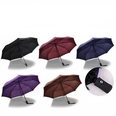 China CLASSIC Business Umbrella Printing Advertising Umbrella Wholesale Gift Triple Folding Automatic Umbrella for sale