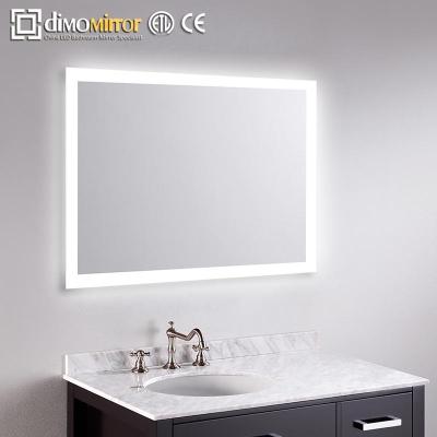 China Best Quality American LED Illuminated Bathroom Mirror LED Backlit Mirror For Apartment Resort Motel for sale